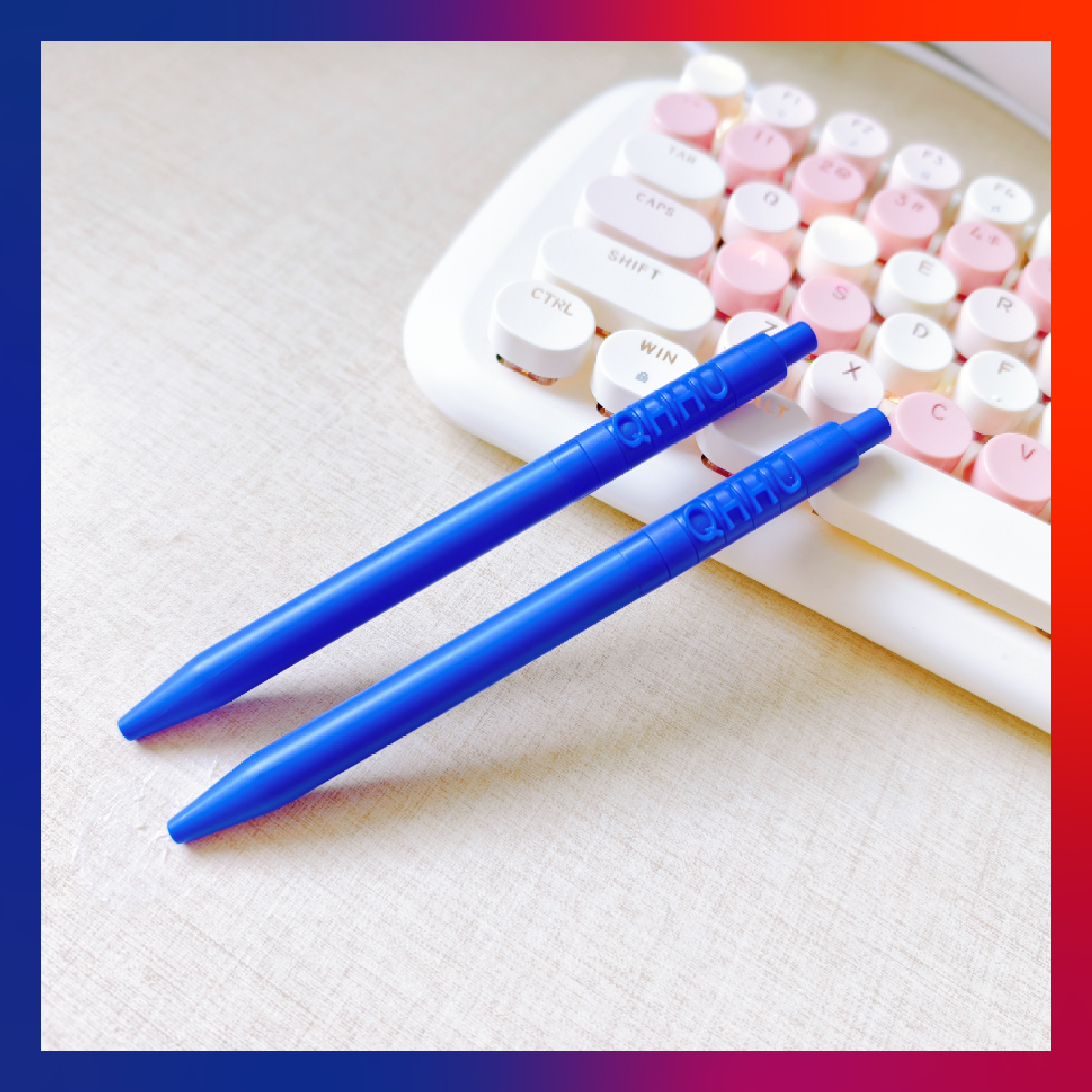 开元集团网站文创纪念品——QHHU签字笔(蓝)